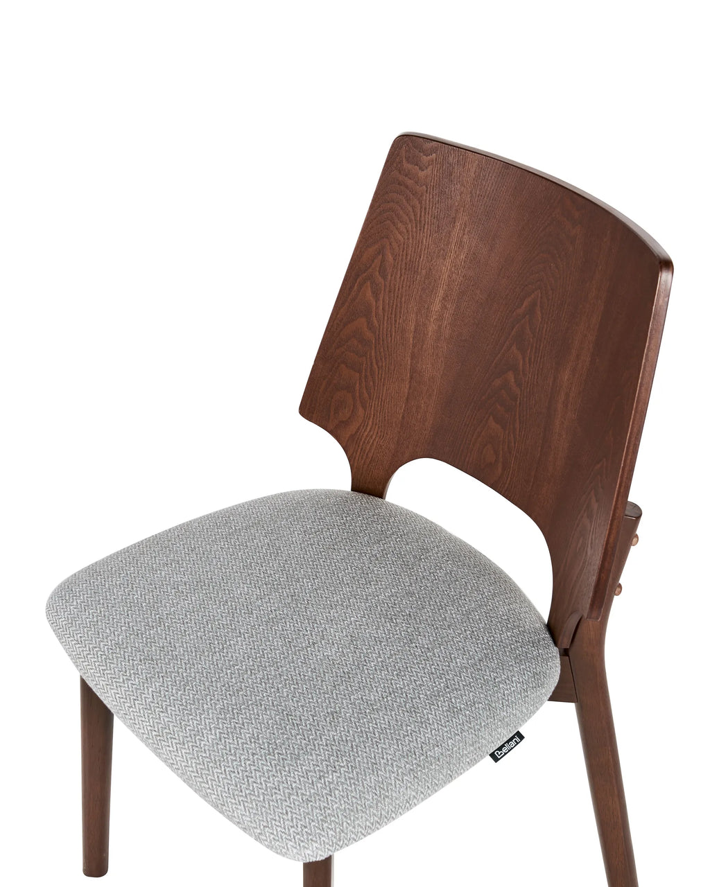 Set of 2 Dining Chairs ABEE Brown/ Grey