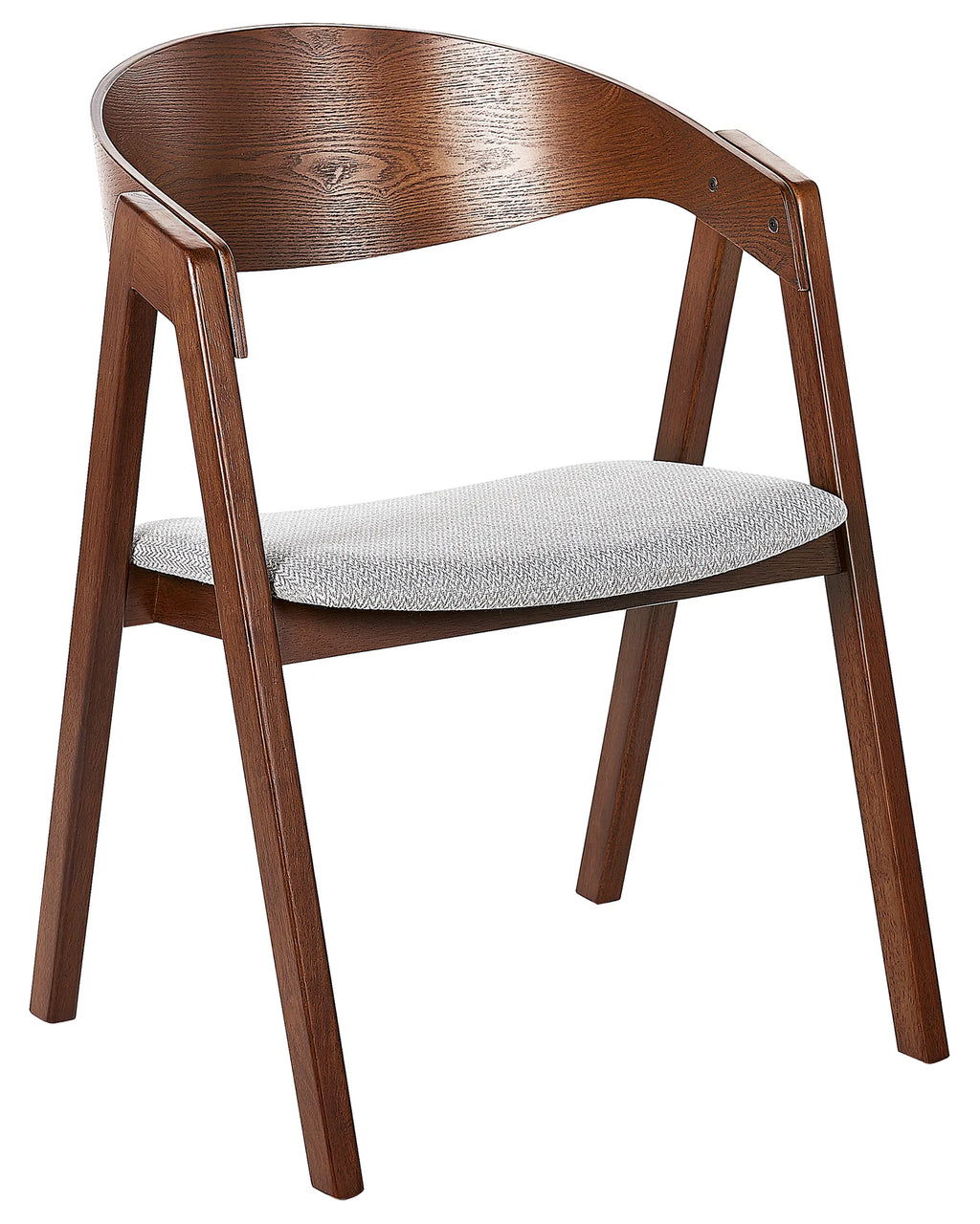Set of 2 Dining Chairs YUBA Wood Light Grey