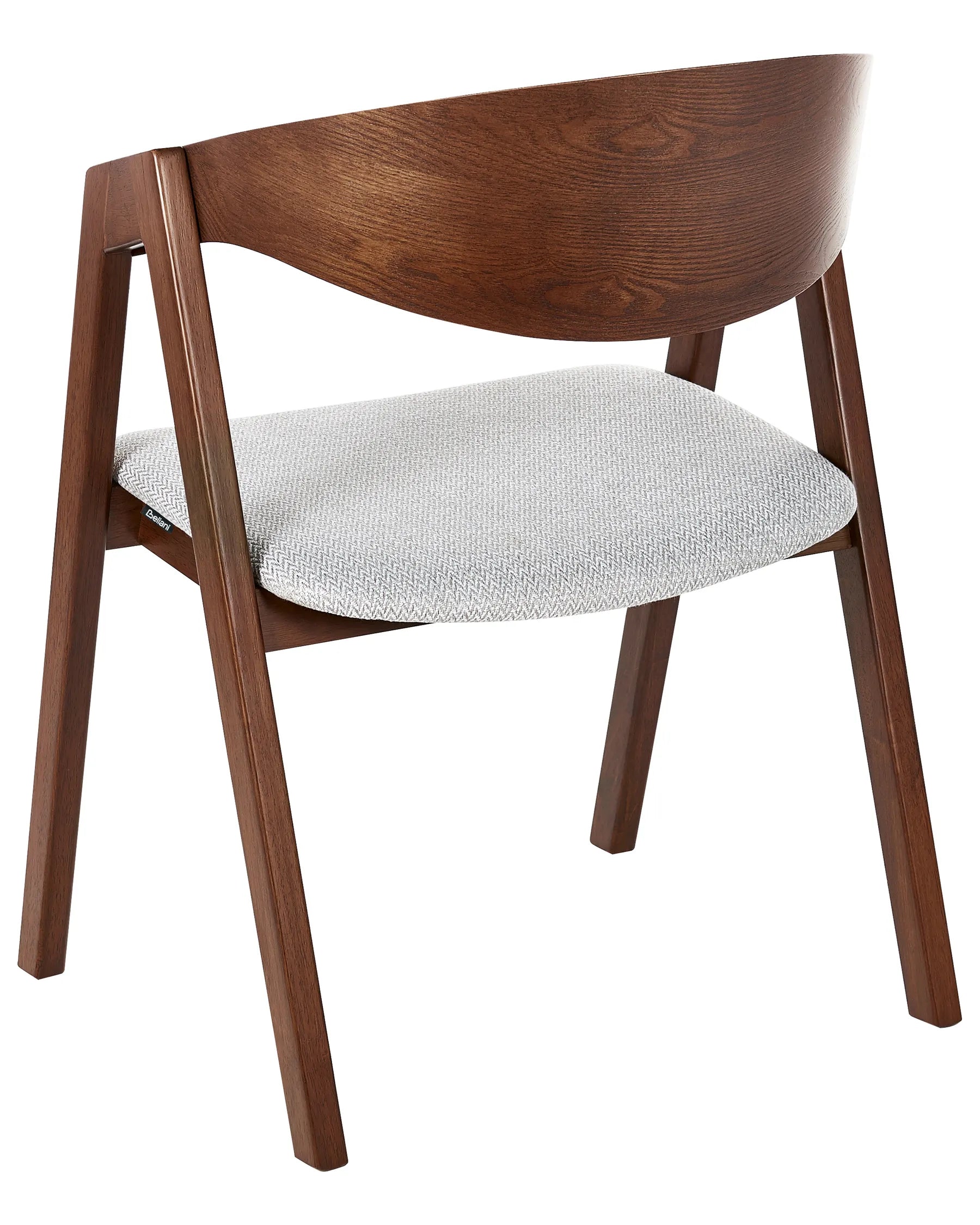 Set of 2 Dining Chairs YUBA Wood Light Grey