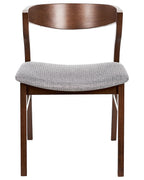 Set of 2 Dining Chairs MAROA Wood Light Grey
