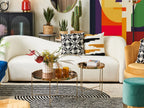 Coffee Table LUCEA Tempered Glass Gold