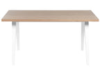 Dining Table LENISTER Brown/ White 150 cm 90 cm