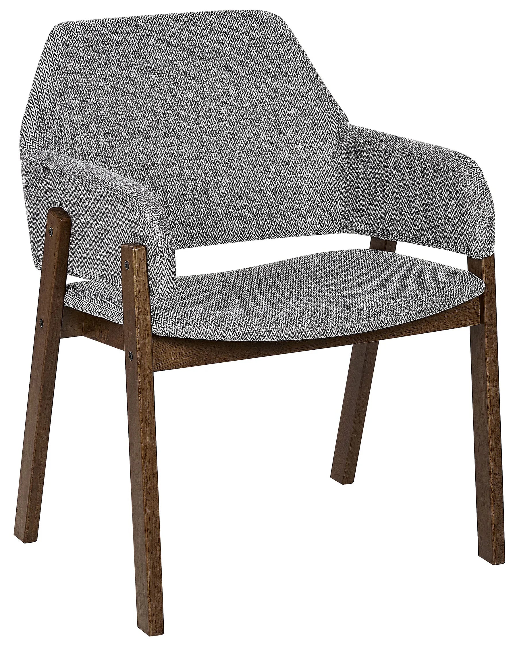 Set of 2 Dining Chairs ALBION Fabric Grey
