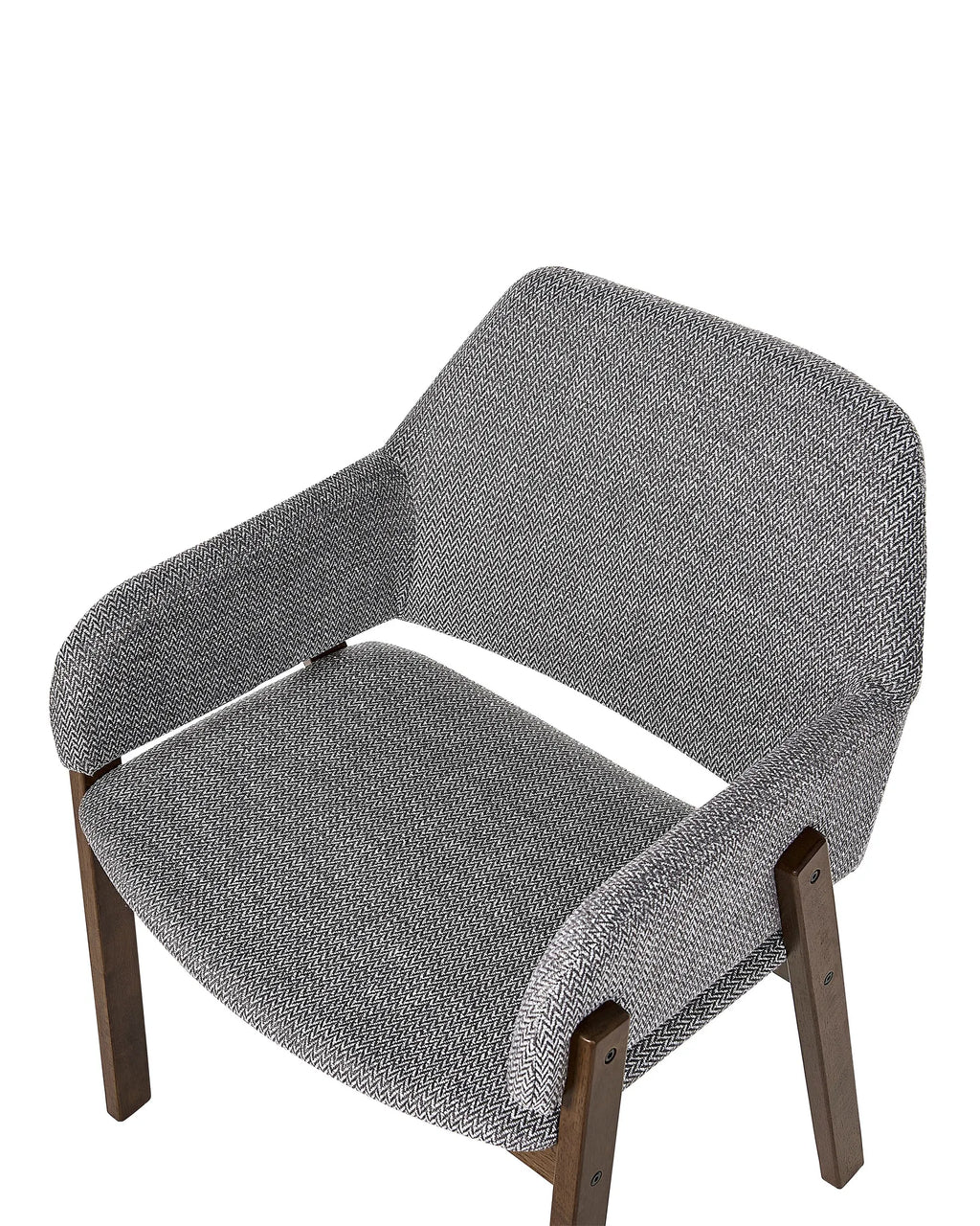 Set of 2 Dining Chairs ALBION Fabric Grey