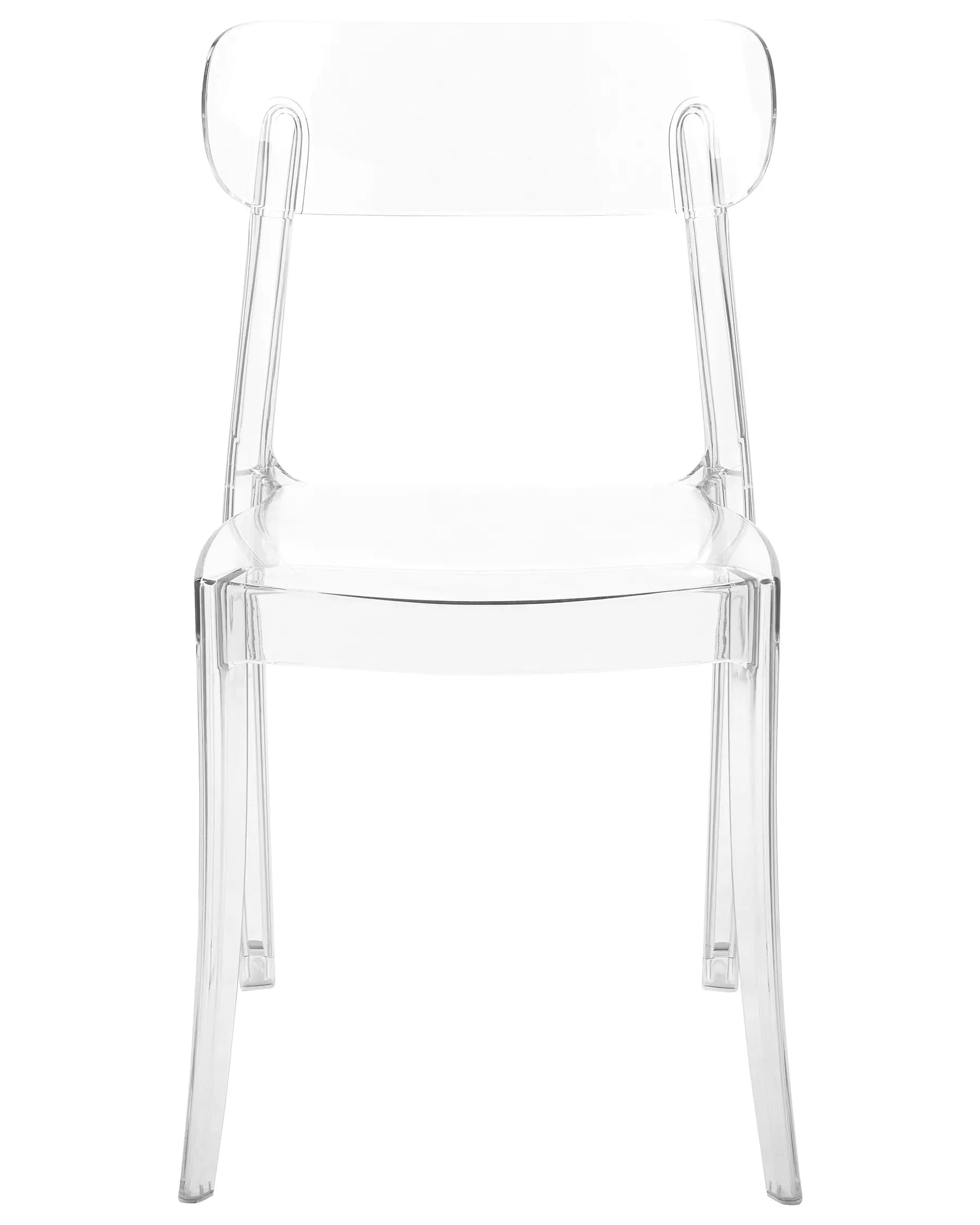 Set of 2 Dining Chairs COVINGTON Transparent
