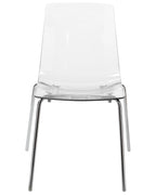 Set of 2 Dining Chairs SILERTON Transparent