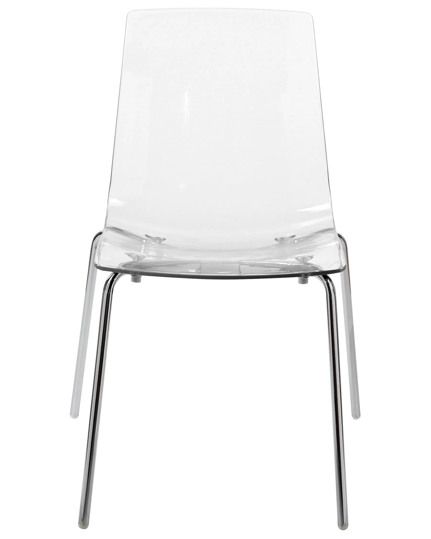 Set of 2 Dining Chairs SILERTON Transparent