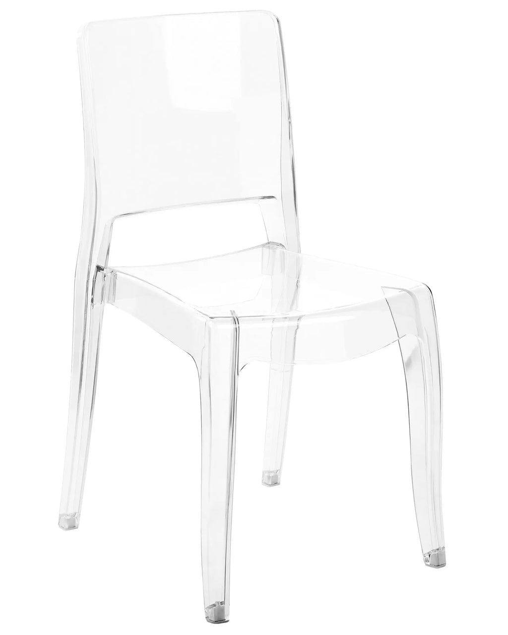 Set of 2 Dining Chairs WESTBRIDGE Transparent