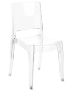 Set of 2 Dining Chairs WESTBRIDGE Transparent