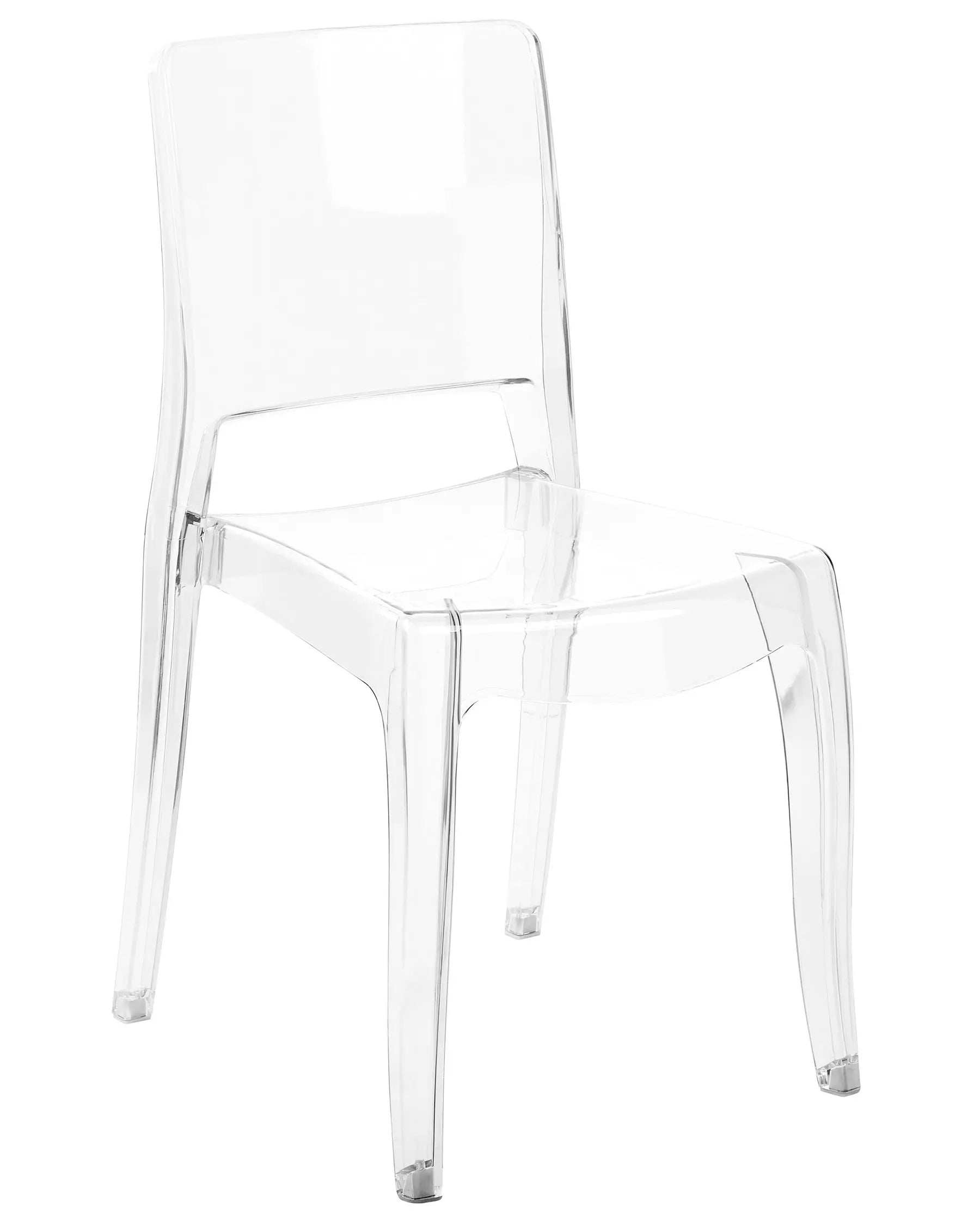 Set of 2 Dining Chairs WESTBRIDGE Transparent