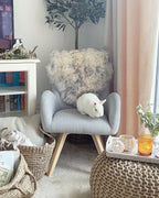 Armchair BJARN Fabric Light Grey