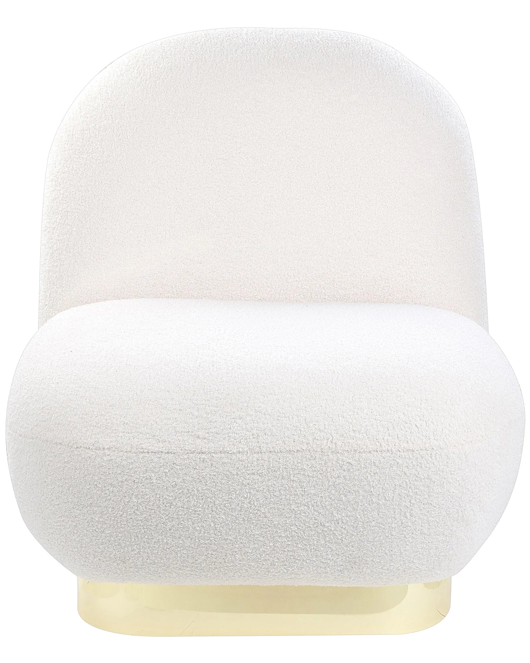 Armchair LOVIISA Boucle White