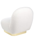 Armchair LOVIISA Boucle White