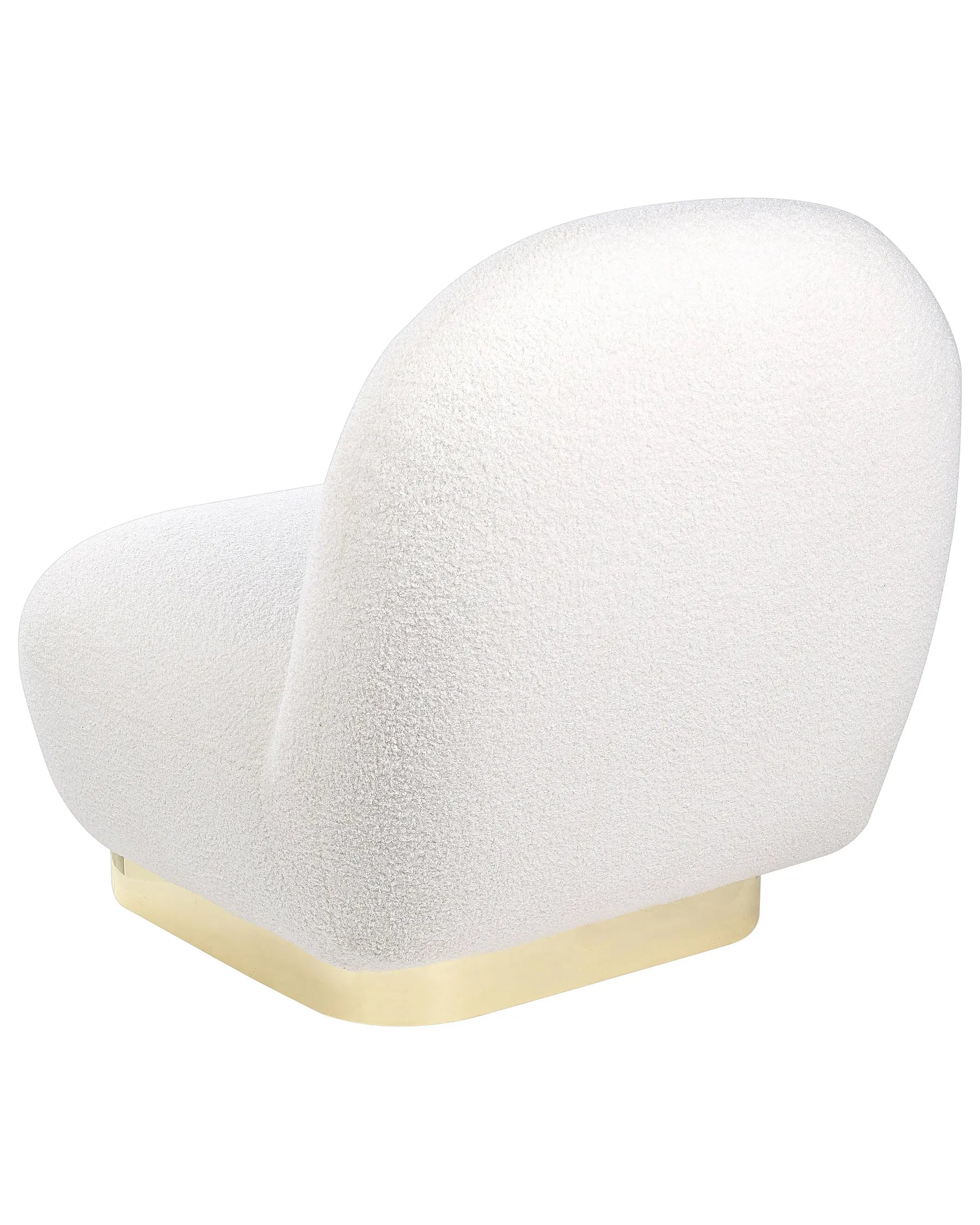 Armchair LOVIISA Boucle White