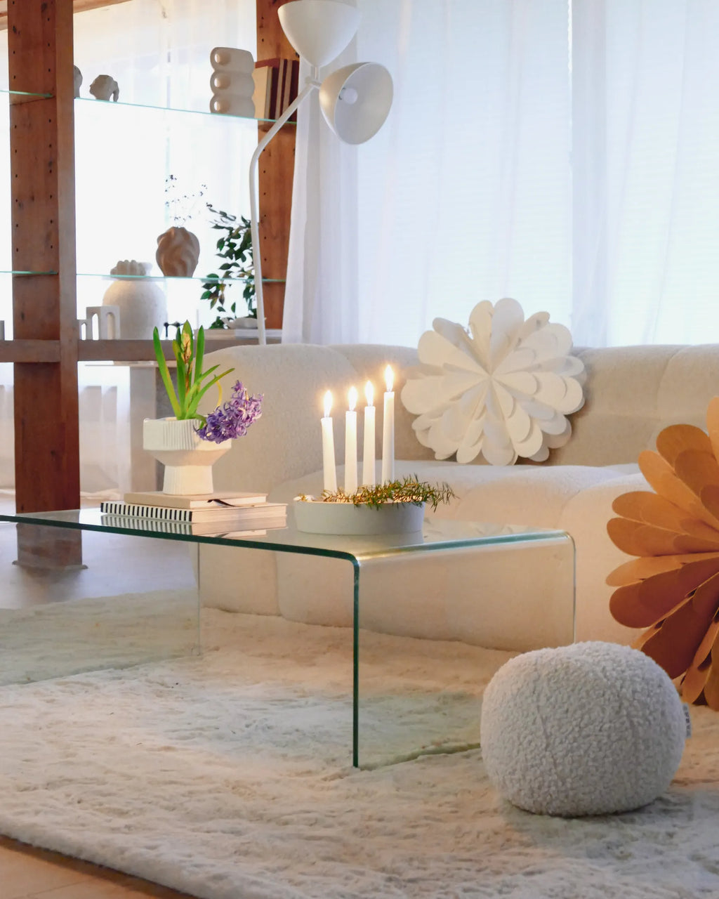 Coffee Table KENDALL Tempered Glass Transparent