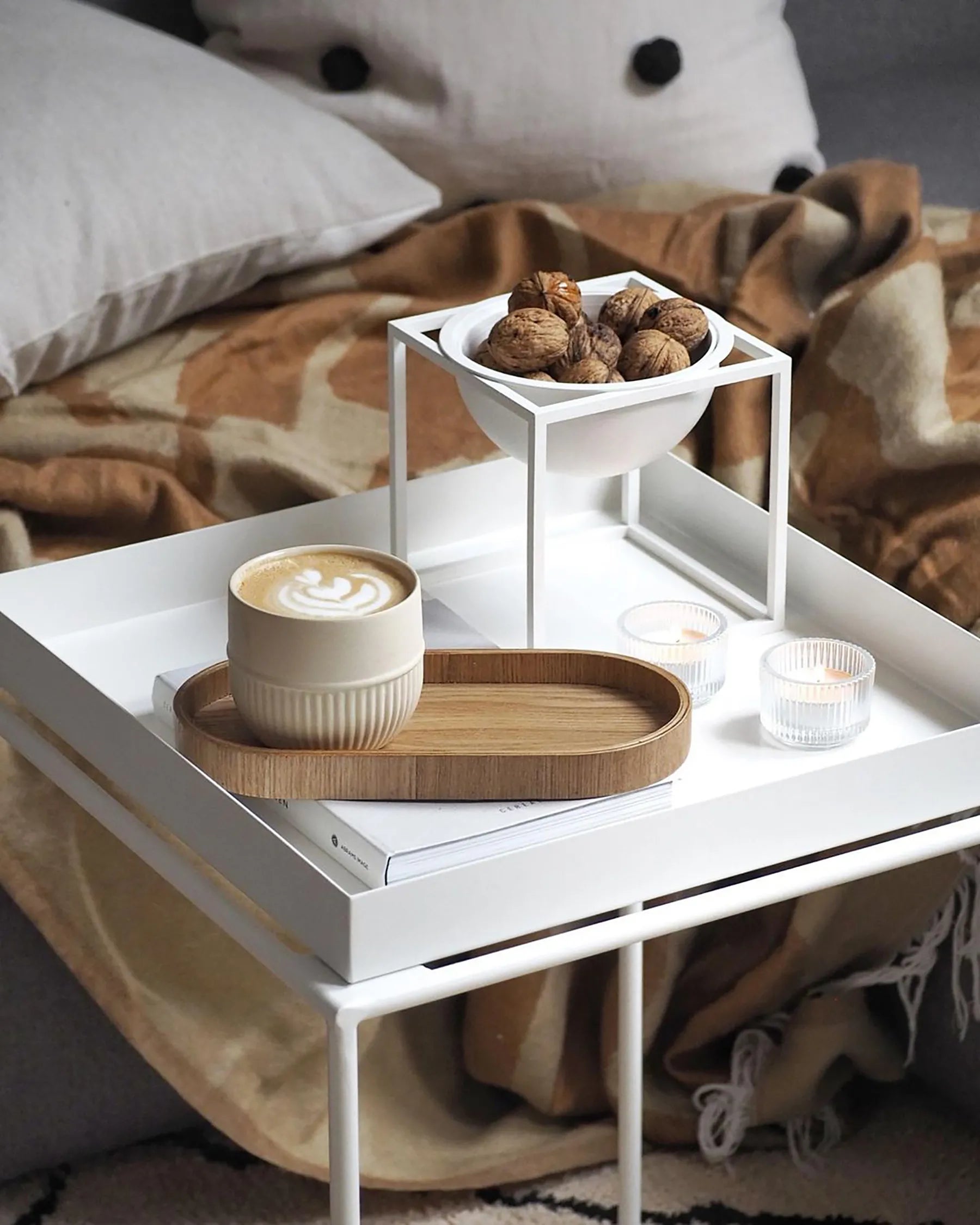 Side Table SAXON Metal White