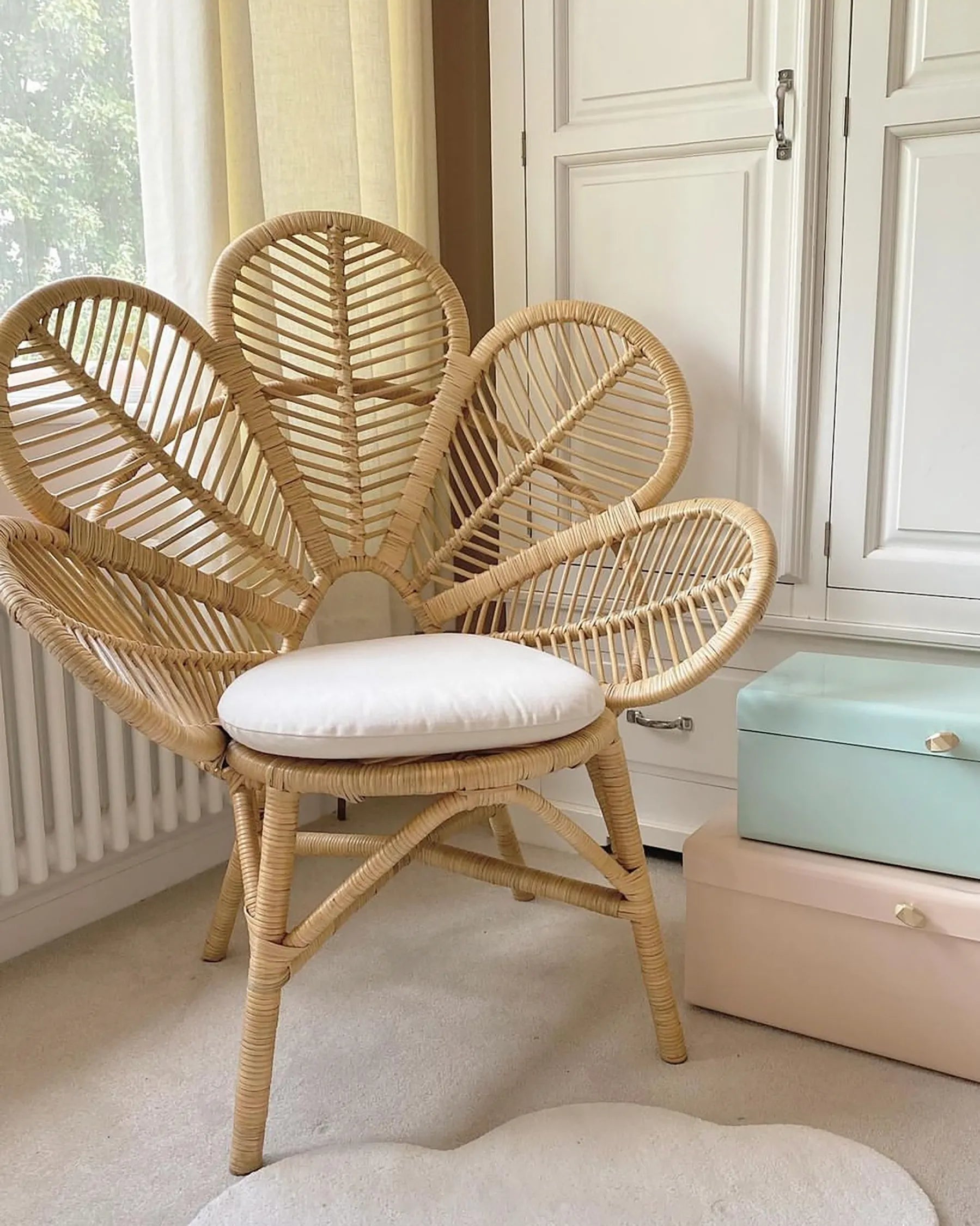 Peacock Chair FLORENTINE Rattan Natural