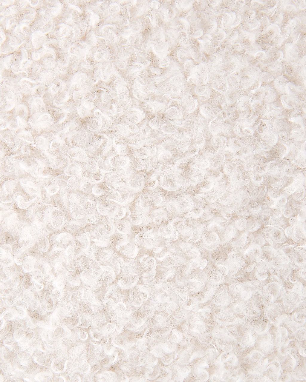 Swivel Armchair LAVIK Boucle Off-White
