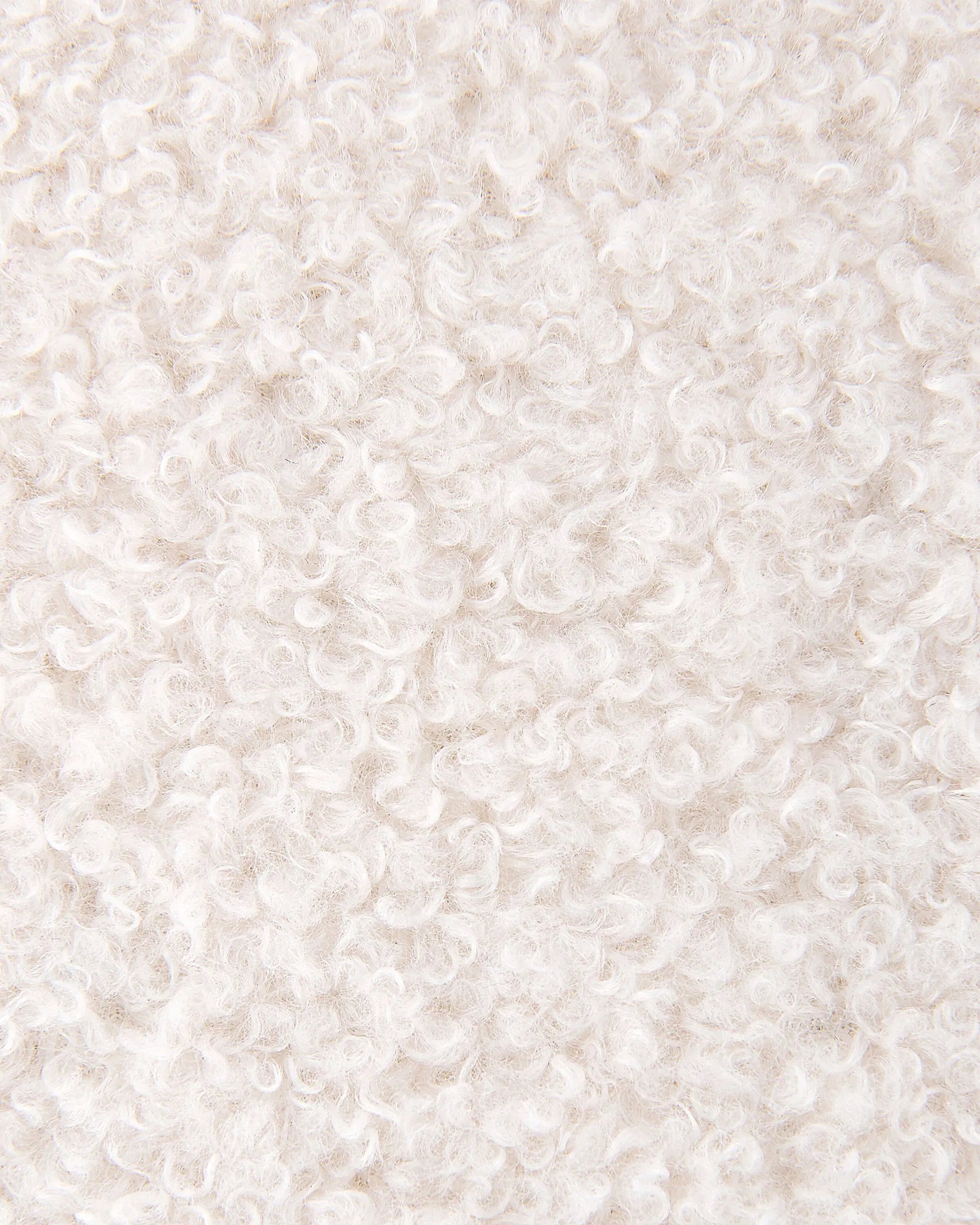Swivel Armchair LAVIK Boucle Off-White