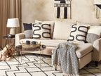 Coffee Table LUCEA Tempered Glass Silver