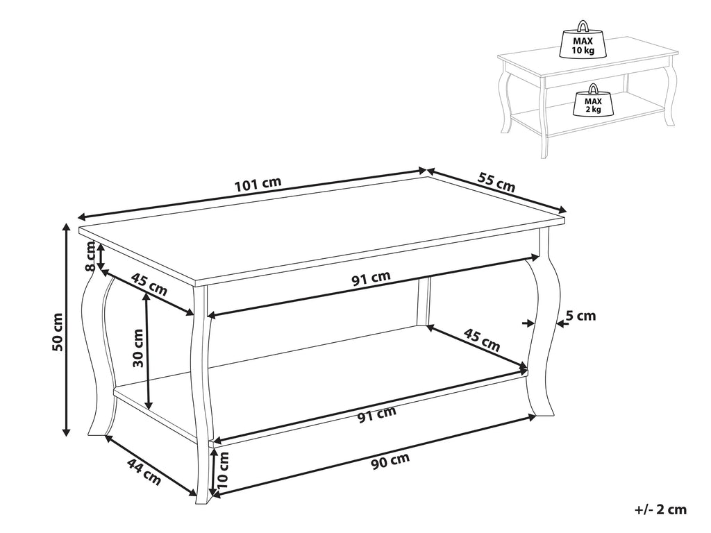 Coffee Table HARTFORD White