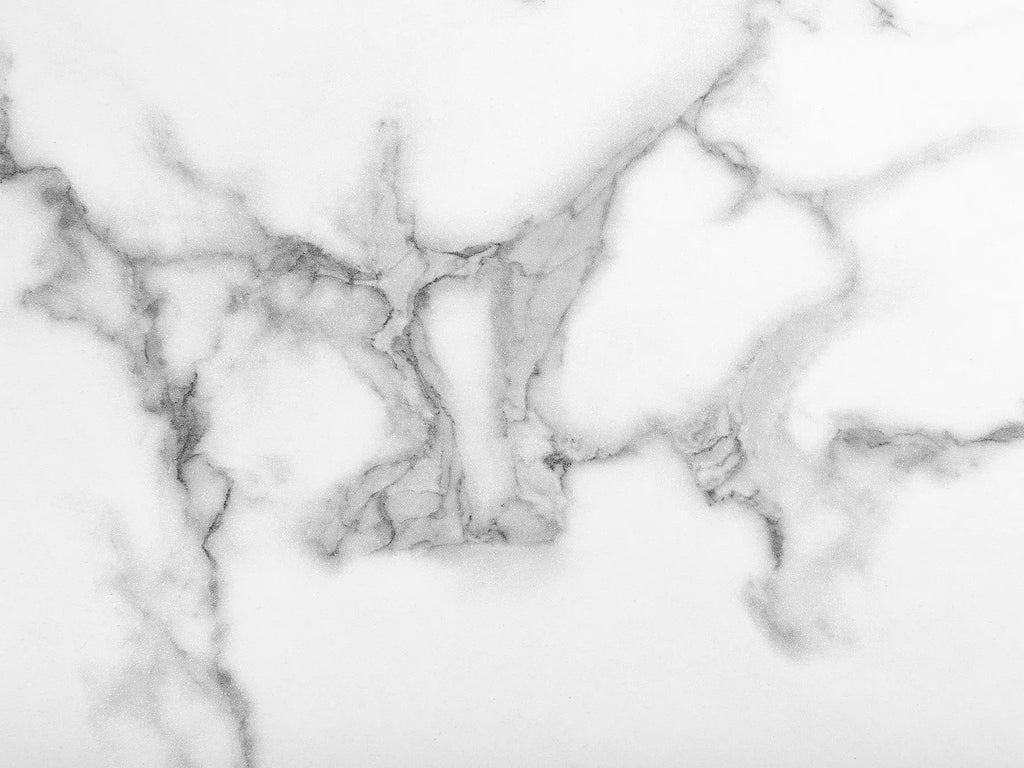 Dining Table GRIEGER White Marble 160 cm 90 cm