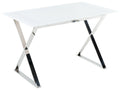 Dining Table ATTICA White 120 cm 70 cm Tempered Glass