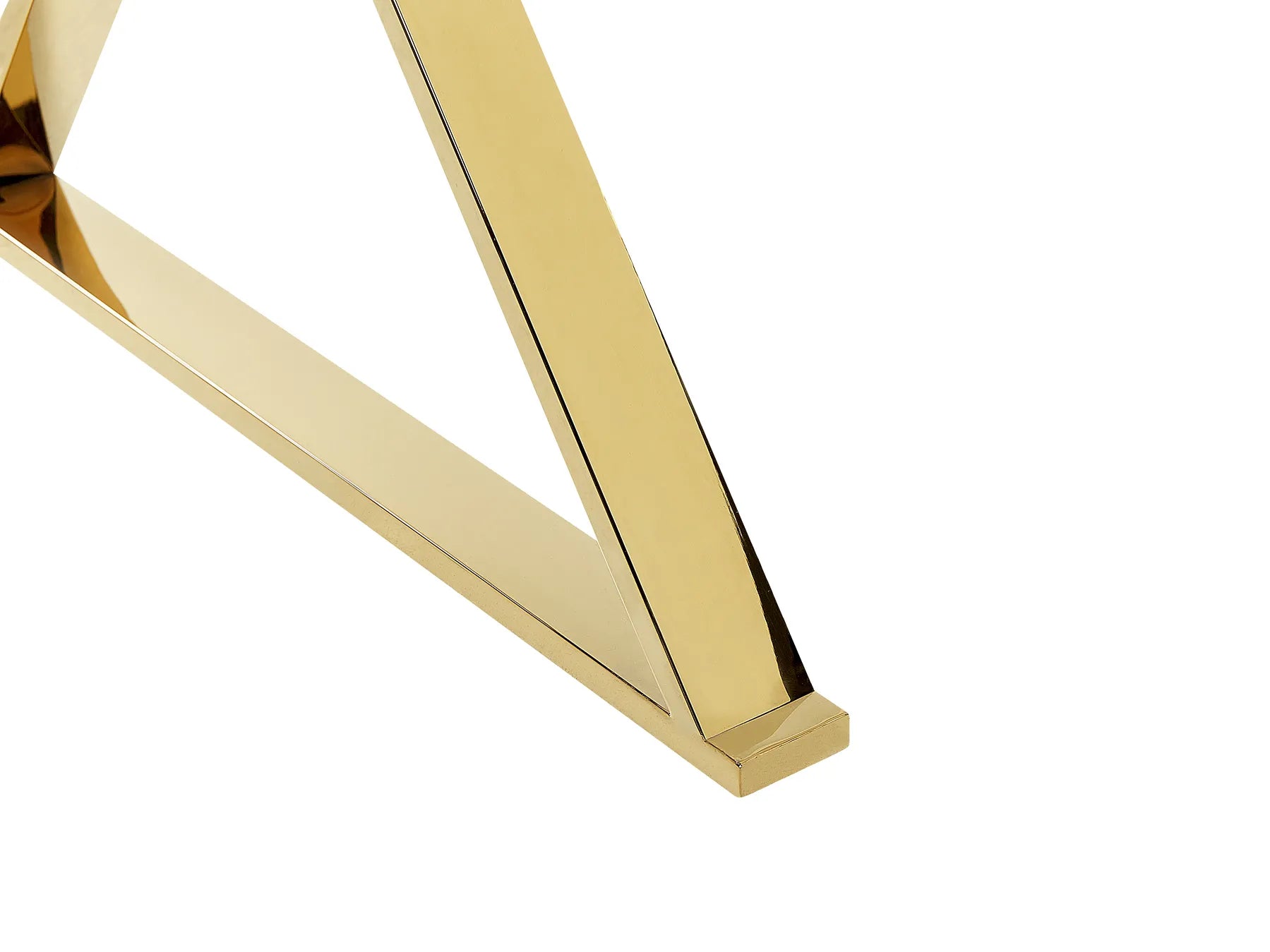 Dining Table ATTICA Marble/ Gold 120 cm 70 cm Tempered Glass