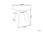 Dining Table GUTIERE White Marble 80 cm 80 cm