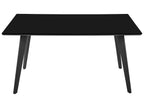 Dining Table DORCAS Black 150 cm 90 cm