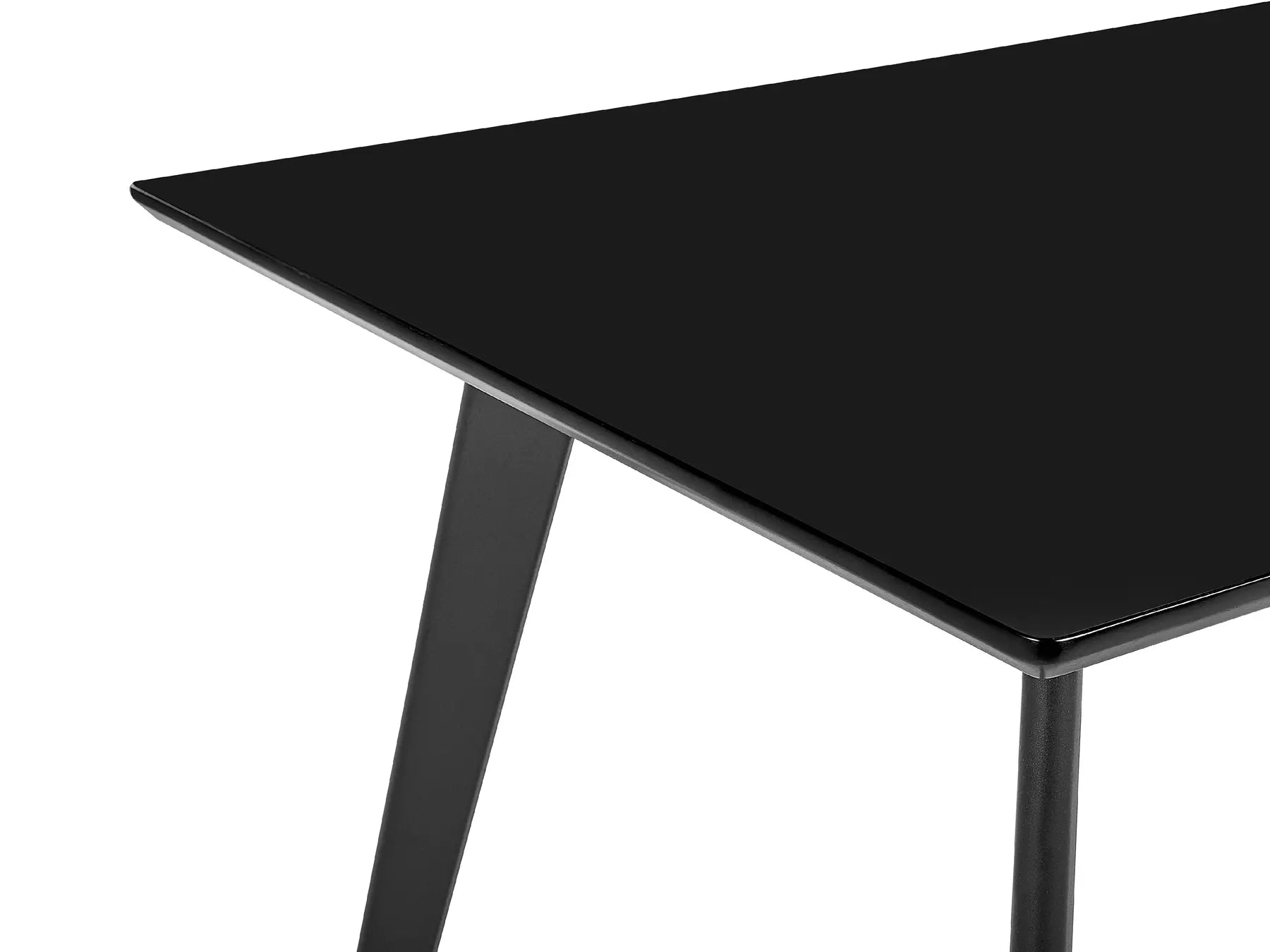 Dining Table DORCAS Black 150 cm 90 cm