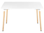 Dining Table NEWBERRY White 120 cm 80 cm