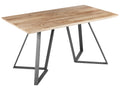 Dining Table UPTON Light Brown 140 cm 80 cm