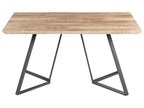 Dining Table UPTON Light Brown 140 cm 80 cm