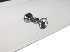 Coffee Table NESLE Mirrored Silver with Storage