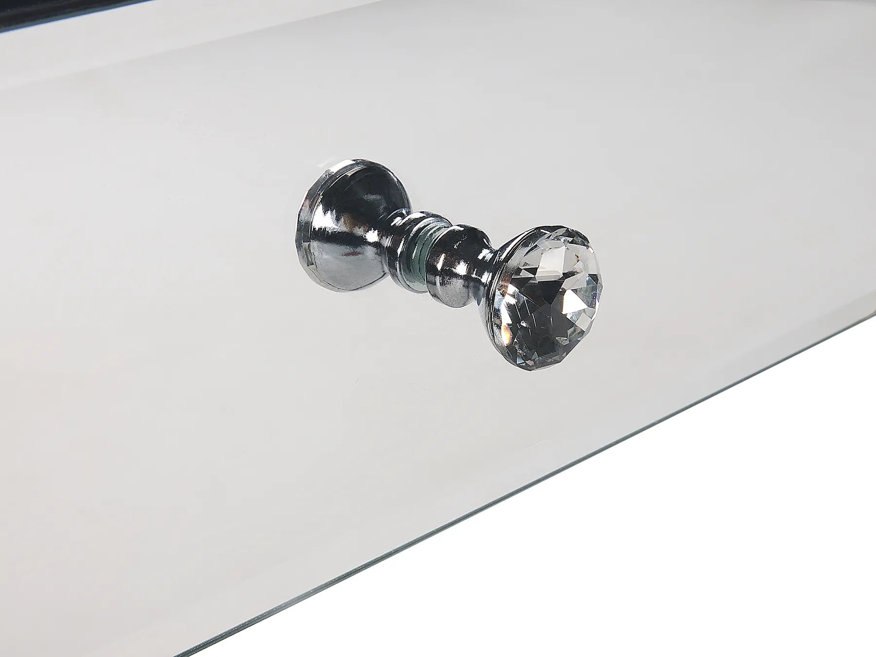 Coffee Table NESLE Mirrored Silver with Storage