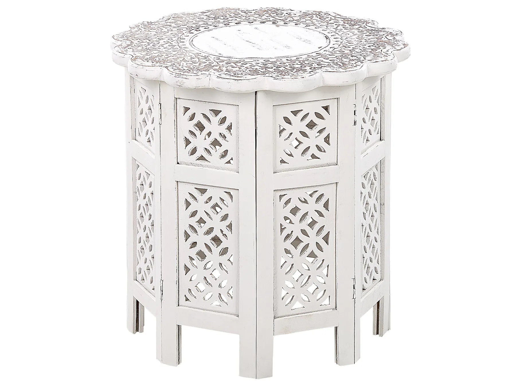 Side Table BADHI Mango Wood White