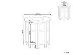 Side Table BADHI Mango Wood White