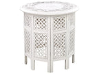 Side Table ELARA Mango Wood White