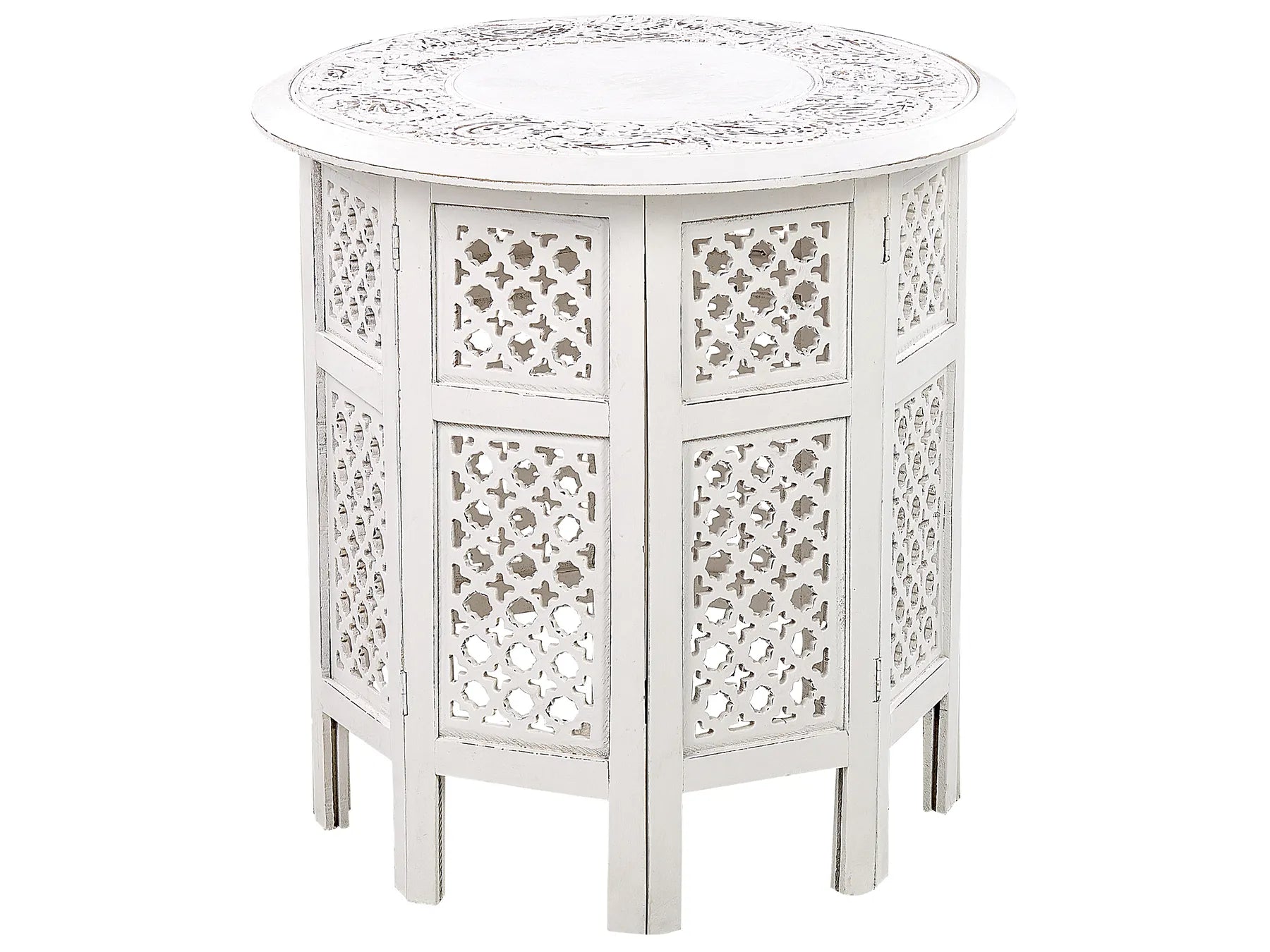 Side Table ELARA Mango Wood White