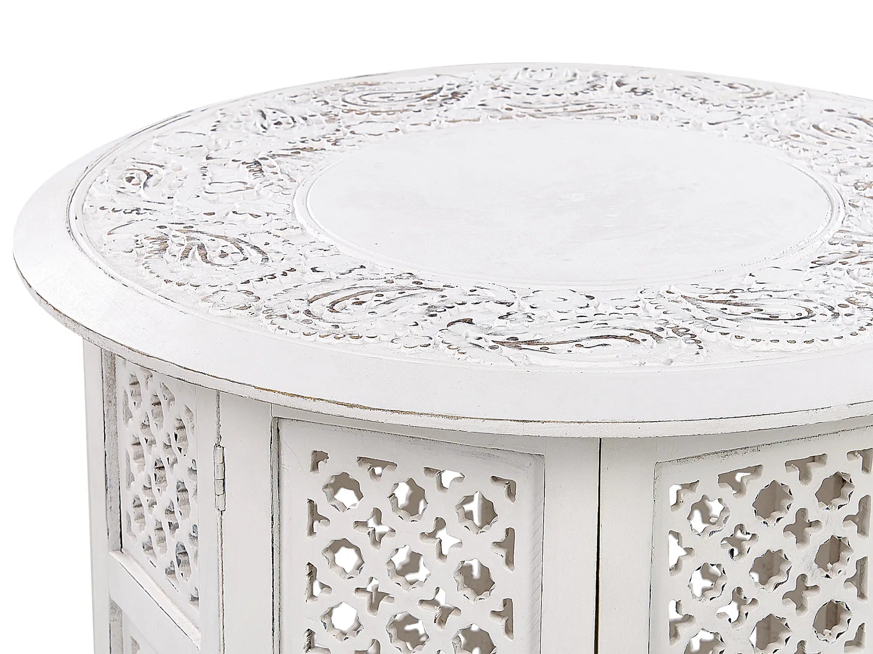 Side Table ELARA Mango Wood White