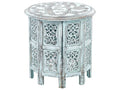 Side Table BORAI Mango Wood Light Blue