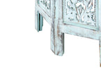 Side Table BORAI Mango Wood Light Blue