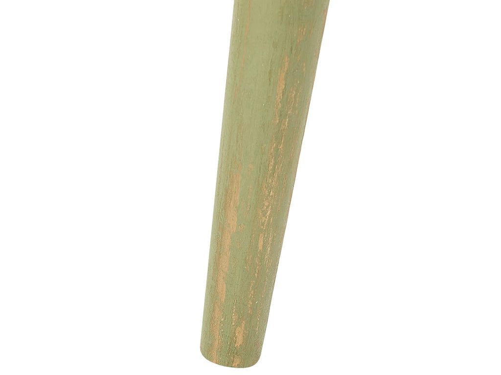 Set of 2 Side Tables MAHARO Mango Wood Light Green