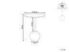 Side Table EUCLA Metal White