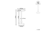 Side Table MEDA Metal Silver