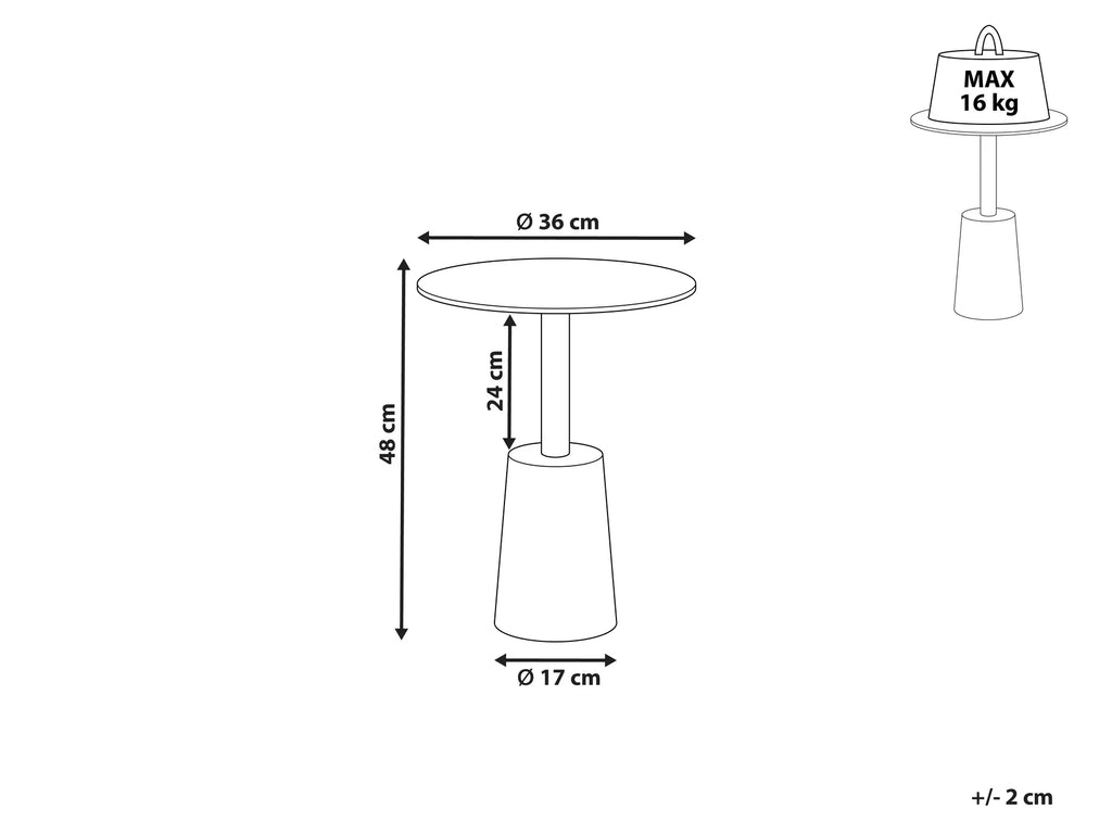 Side Table TANAMI Metal Gold