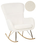 Rocking Chair ANASET Boucle White