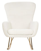 Rocking Chair ANASET Boucle White