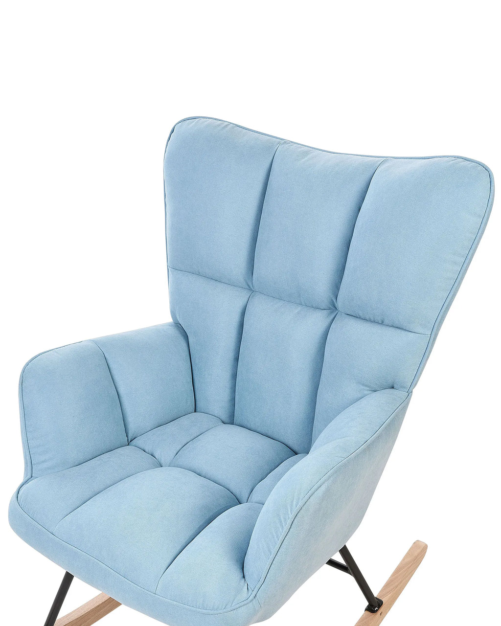 Rocking Chair OULU Fabric Light Blue